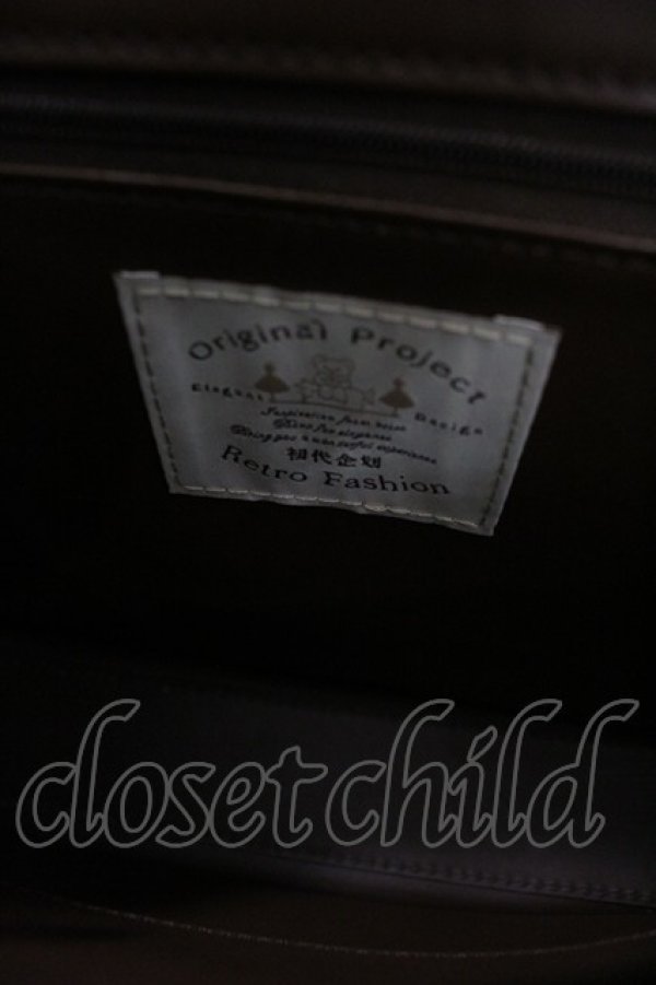 画像3: Retro Fashion / バイオリン柄リュック  ブラウン I-26-03-23-089-LO-BG-SA-ZI (3)