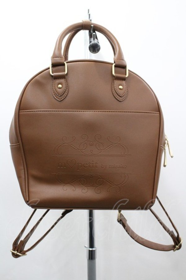 画像1: m petit by misako / TT*AM2WAYリュック  ブラウン I-26-03-23-090-LO-BG-SA-ZI (1)