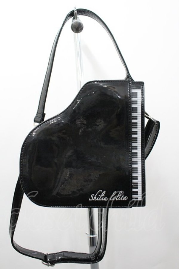 画像1: Shilin lolita / ピアノ型バッグ  黒Ｘ白 I-26-03-23-091-LO-BG-SA-ZI (1)