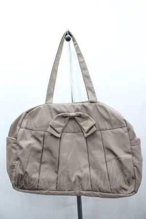 画像: m petit by misako / AMリボンヅカイボストンバッグ  ブラウン I-26-03-23-097-LO-BG-SA-ZI