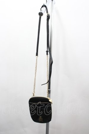 画像: m petit by misako / AMリボンショルダーバッグ  黒Ｘゴールド I-26-03-23-100-LO-BG-SA-ZI