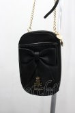 画像2: m petit by misako / AMリボンショルダーバッグ  黒Ｘゴールド I-26-03-23-100-LO-BG-SA-ZI (2)