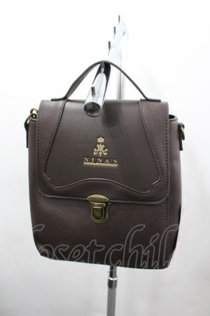 画像: m petit by misako / AM*フラップショルダー  ブラウン I-26-03-23-102-LO-BG-HR-ZI