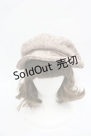 画像: axes femme / 総レースキャスケット  ベージュ I-26-03-23-112-AX-AC-HR-ZT0402G