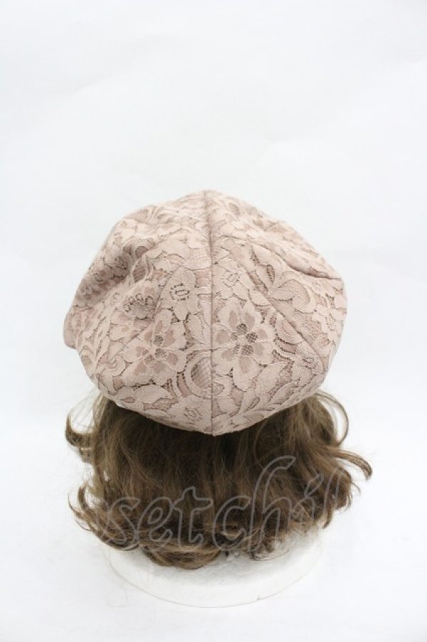 画像3: axes femme / 総レースキャスケット  ベージュ I-26-03-23-112-AX-AC-HR-ZI (3)