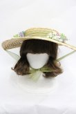 画像1: LOLITAその他(お買取対象外) / フラワーブーケモチーフ麦わらハット  アイボリーＸ白Ｘ緑 I-26-03-23-113-LO-AC-SA-ZI (1)