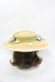 画像3: LOLITAその他(お買取対象外) / フラワーブーケモチーフ麦わらハット  アイボリーＸ白Ｘ緑 I-26-03-23-113-LO-AC-SA-ZI (3)