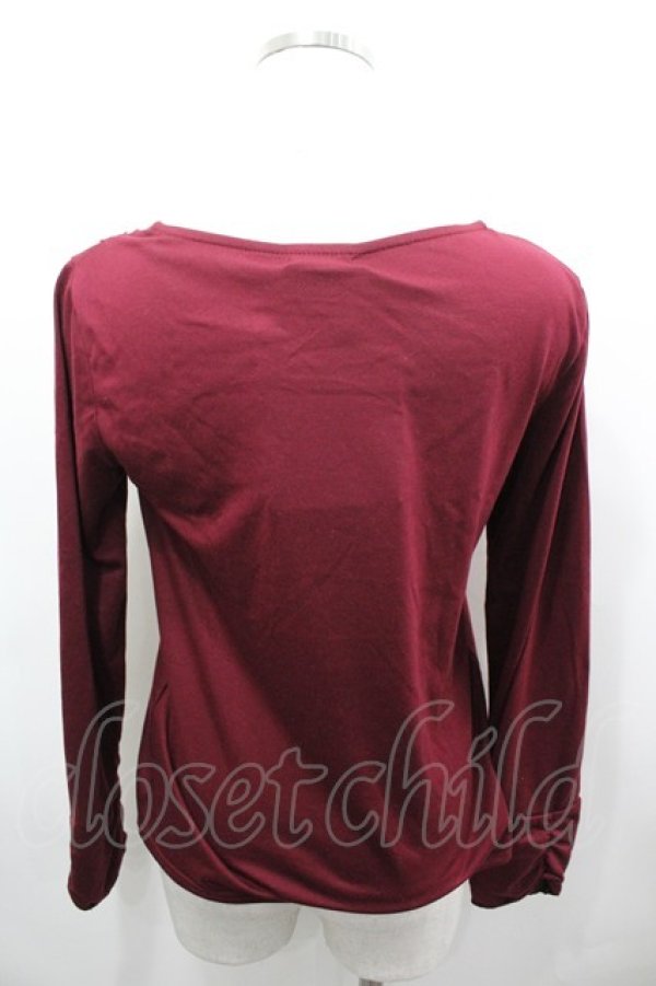 画像3: axes femme / 折り返し2WAYインナープルオーバー  ボルドー I-26-03-23-012-AX-TO-SA-ZI (3)