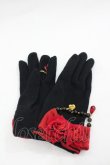 画像2: LOLITAその他(お買取対象外) / ローズパールグローブ  黒ｘ赤 I-26-03-23-120-LO-ZA-SA-ZI (2)