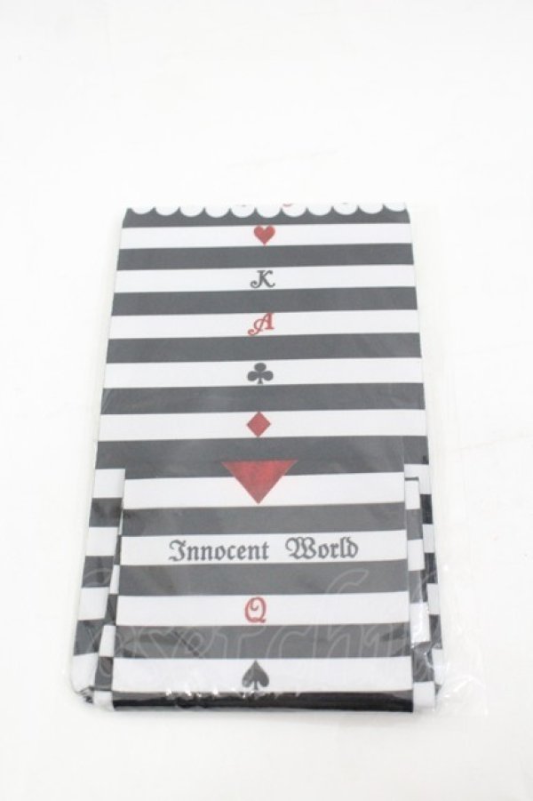 画像1: Innocent World / 不思議の国のティーパーティーオーバーニー  黒Ｘ白 I-26-03-23-121-IW-ZA-SA-ZI (1)