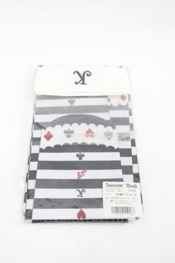 画像2: Innocent World / 不思議の国のティーパーティーオーバーニー  黒Ｘ白 I-26-03-23-121-IW-ZA-SA-ZI (2)