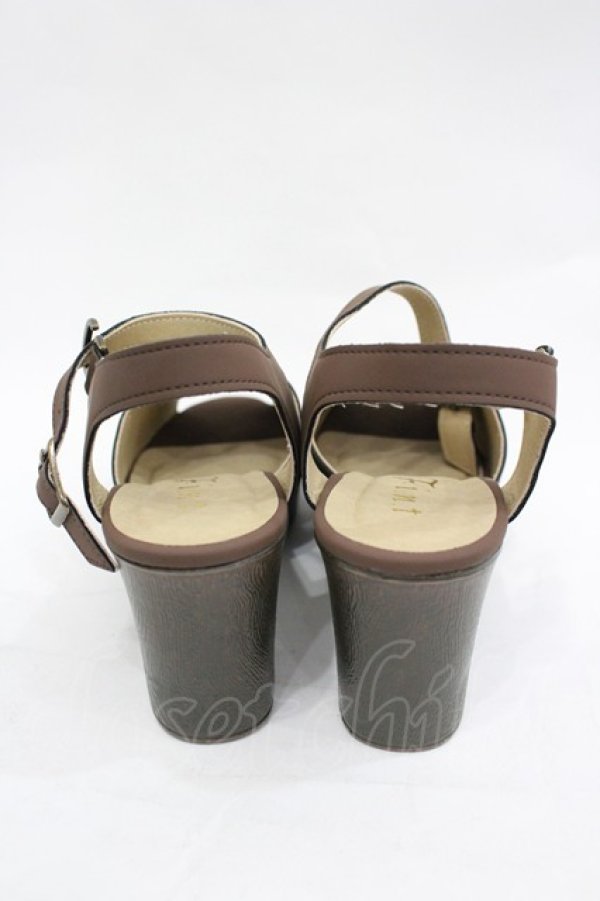 画像3: Fi.n.t / ブーケ刺繍ウッドライクソールサンダル M ブラウン I-26-03-23-122-CA-SH-SA-ZI (3)