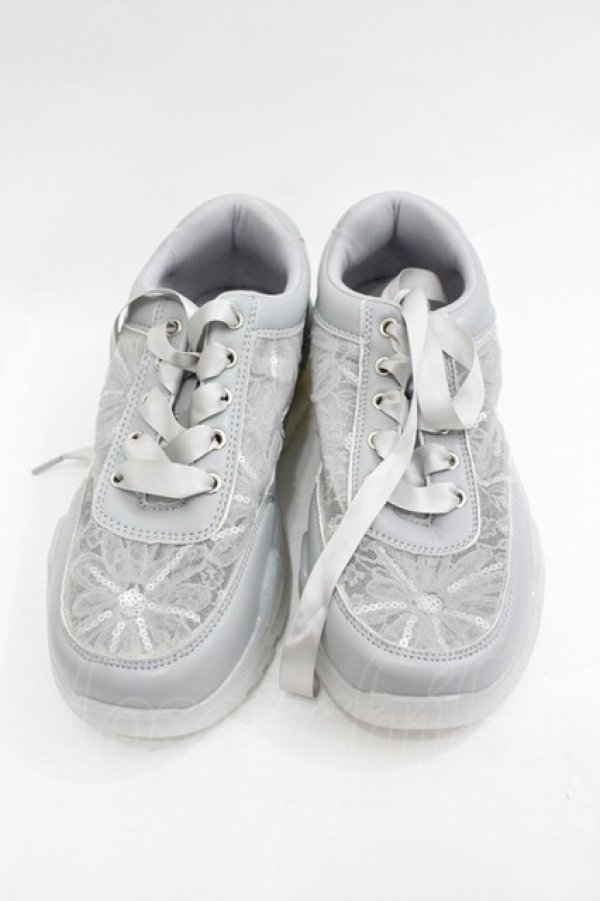 画像1: m petit by misako / AMチュールスニーカー  L グレー I-26-03-23-123-LO-SH-TE-ZI (1)