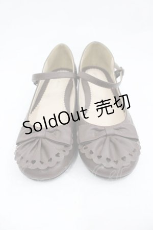 画像: Innocent World / ハートスカラップフリルシューズ L ブラウン I-26-03-23-125-IW-SH-SA-ZI