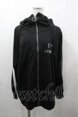 画像1: NieR Clothing / ラインジップアップパーカー  ブラック I-26-03-23-015-PU-TO-SA-ZI (1)
