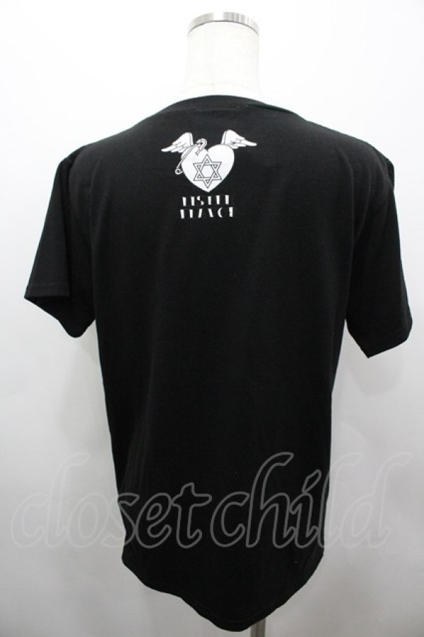 画像3: LISTEN FLAVOR / エースオブスペードネッククロスカットソー  ブラック I-26-03-23-016-PU-TO-SA-ZI (3)