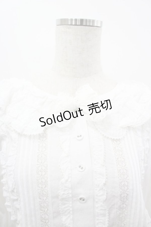 画像2: PINK HOUSE / ふんわり仕上げローンブラウス  白 I-26-03-23-030-LO-BL-SA-ZI (2)