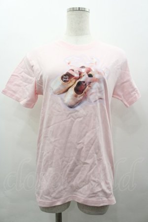 画像: Nile Perch / バレエシューズプリント半袖カットソー  ピンク I-26-03-25-004-LO-TO-SA-ZI