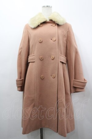 画像: Jane Marple / ラムパイルのシャルロット・コート  ピンク I-26-03-25-033-JM-CO-SA-ZI