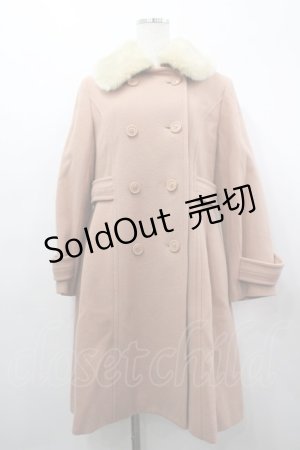 画像: Jane Marple / ラムパイルのシャルロット・コート  ピンク I-26-03-25-033-JM-CO-SA-ZI