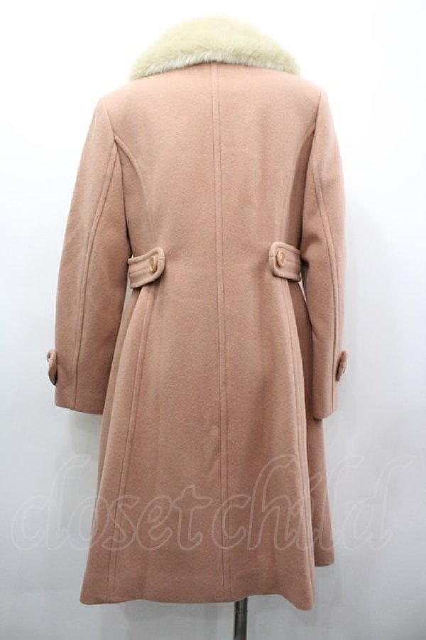 画像2: Jane Marple / ラムパイルのシャルロット・コート  ピンク I-26-03-25-033-JM-CO-SA-ZI (2)