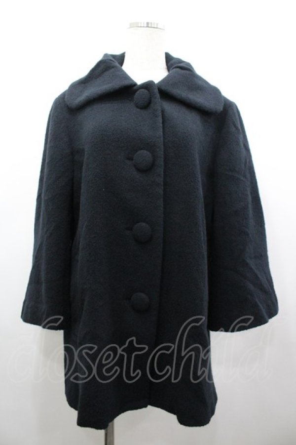 画像1: INGEBORG / BIG丸襟コート  ネイビー I-26-03-25-036-LO-CO-SA-ZI (1)