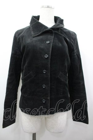 画像: INGEBORG / コーデュロイジャケット  黒 I-26-03-25-039-LO-JA-SA-ZI