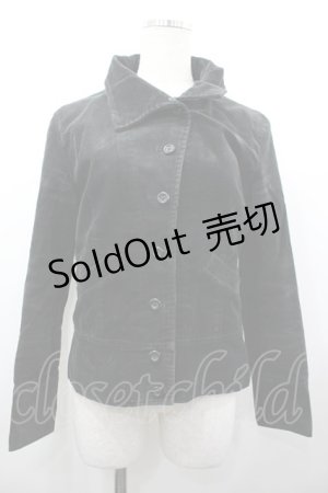 画像: INGEBORG / コーデュロイジャケット  黒 I-26-03-25-039-LO-JA-SA-ZI