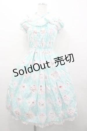 画像: metamorphose / うさぎカフェワンピース  ミント I-26-03-25-040-ME-OP-SA-ZI