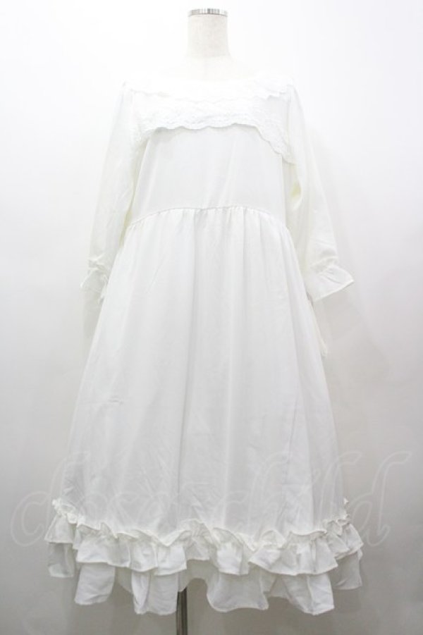 画像1: Princess Flower Garden / TT*KRSフリルOP LL 淡白 I-26-03-25-052-PU-TO-SA-ZI (1)