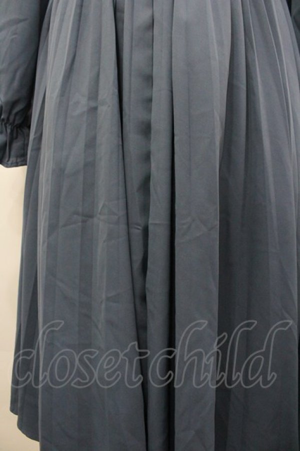 画像3: m petit by misako / AM*レースエリプリーツワンピース M 中青 I-26-03-25-055-LO-OP-SA-ZI (3)