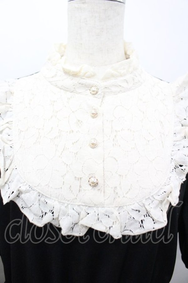 画像3: m petit by misako / TT*AMデシンヨークワンピース LL 黒Ｘアイボリー I-26-03-25-056-LO-OP-SA-ZI (3)