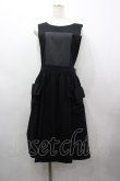 画像1: Jane Marple / Vintage Poplin Bicolorジャンパースカート M ブラック I-26-03-25-058-JM-OP-SA-ZI (1)
