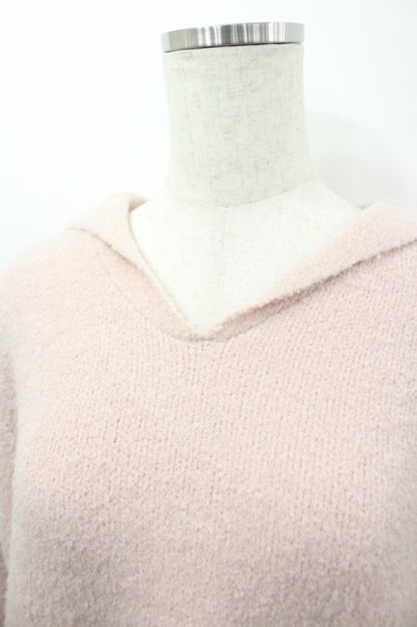 画像2: PINK HOUSE / セーラーカラーニットワンピース  ピンク I-26-03-25-066-LO-OP-SA-ZI (2)