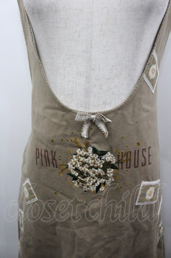 画像2: INGEBORG / 雛菊ワッペンサークルコーデュロイジャンパースカート  ブラウン I-26-03-25-070-LO-OP-SA-ZI (2)