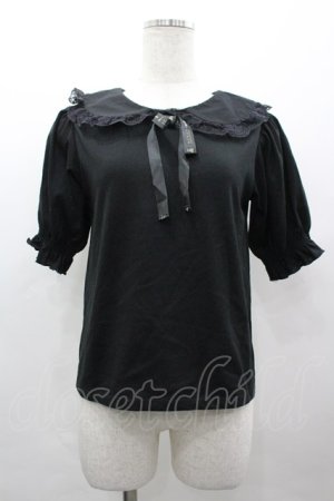 画像: m petit by misako / 丸襟プルオーバー S 黒 I-26-03-25-008-0-TO-TE-ZI