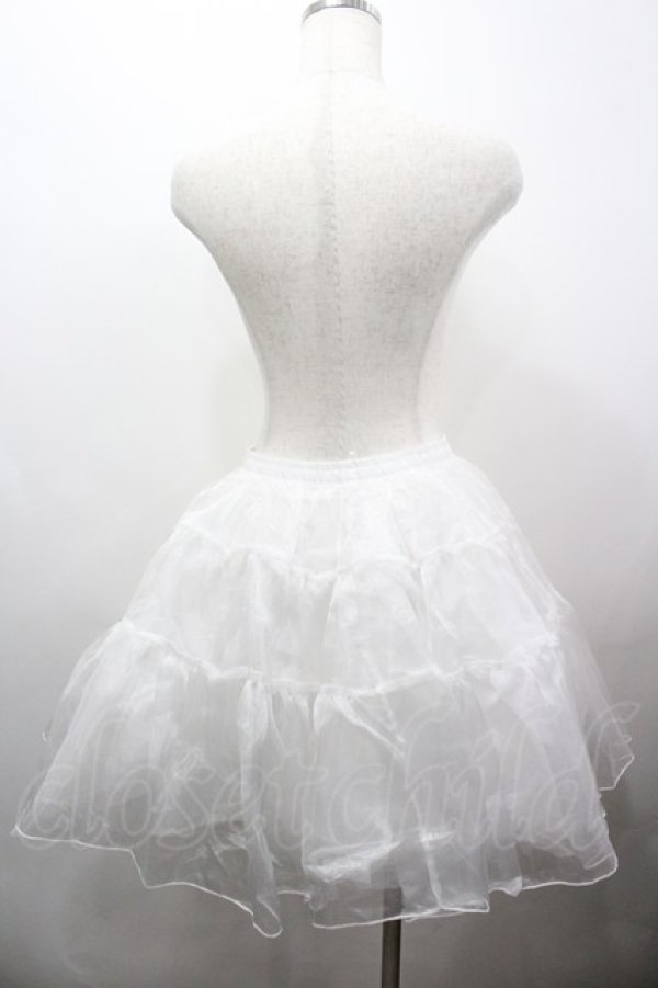 画像3: axes femme kawaii / オーガンジーパニエ  白 I-26-03-25-072-AX-SK-SA-ZI (3)