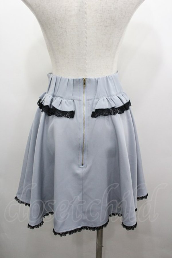 画像3: Rojita / ビジュ釦付きサイドフレアスカート  サックス I-26-03-25-074-LO-SK-SA-ZI (3)