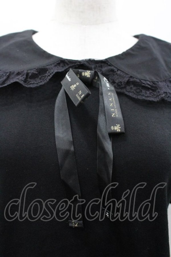 画像3: m petit by misako / 丸襟プルオーバー S 黒 I-26-03-25-008-0-TO-TE-ZI (3)