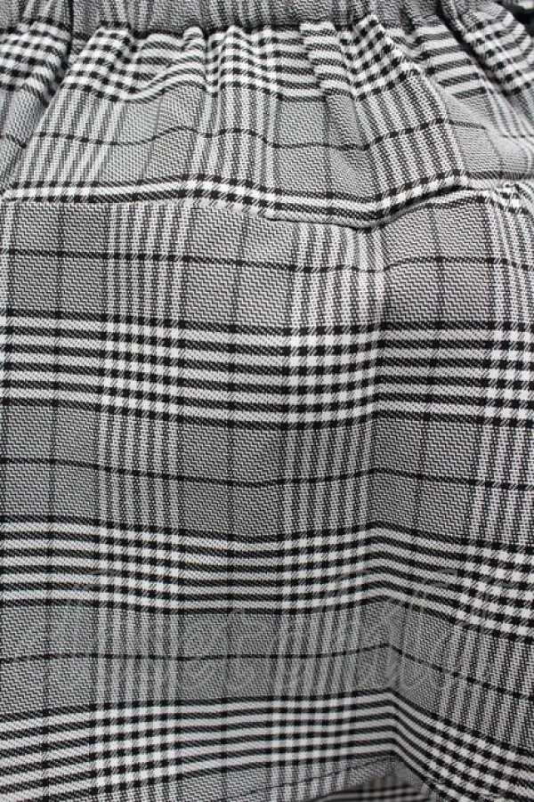 画像3: MA*RS / サス付きチェックスカート  黒チェック I-26-03-25-080-EL-SK-SA-ZI (3)