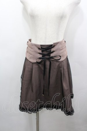 画像: Rojita / コルセットベルト重ねチュールスカート F ピンク I-26-03-25-081-LO-SK-TE-ZI