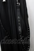 画像2: NOVESSEL / サスペンダー付きスカートレイヤードワイドパンツ  黒 I-26-03-25-087-PU-PA-SA-ZI (2)