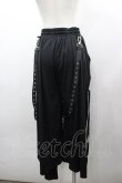 画像3: NOVESSEL / サスペンダー付きスカートレイヤードワイドパンツ  黒 I-26-03-25-087-PU-PA-SA-ZI (3)
