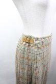 画像3: INGEBORG / 千鳥チェックサイドベルトプリーツスカート  ブラウン I-26-03-25-088-LO-SK-SA-ZI (3)