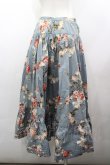 画像3: INGEBORG / フラワー総柄スカート  青Ｘ白Ｘ赤 I-26-03-25-091-LO-SK-SA-ZI (3)