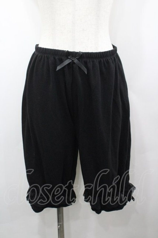 画像1: LOLITAその他(お買取対象外) / レースリボンドロワーズ  黒 I-26-03-25-092-LO-PA-SA-ZI (1)