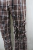 画像2: ALICE and the PIRATES / A/Pタータンチェック柄ロングパンツ  ブラウン I-26-03-25-093-PA-OP-SA-ZI (2)