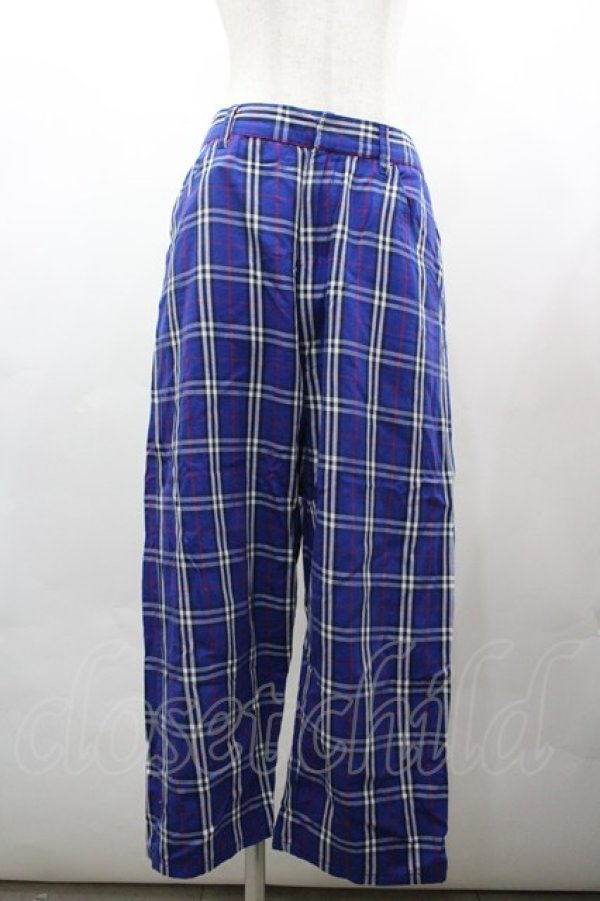 画像1: Candy Stripper / チェックパンツ  ブルー I-26-03-25-096-PU-PA-SA-ZI (1)