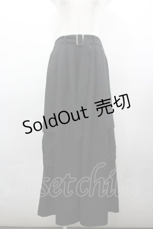 画像: CIVARIZE / Wide cargo drape pants  黒 I-26-03-25-097-GO-PA-SA-ZI