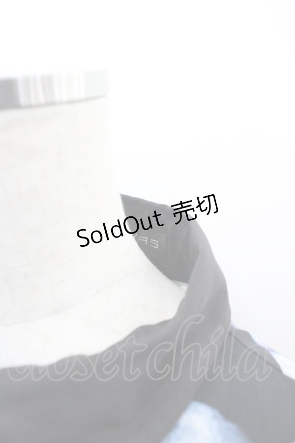 画像3: TRAVAS TOKYO / ベアプリントZIPシャツ  サックスＸ黒 I-26-03-25-010-PU-BL-SA-ZI (3)